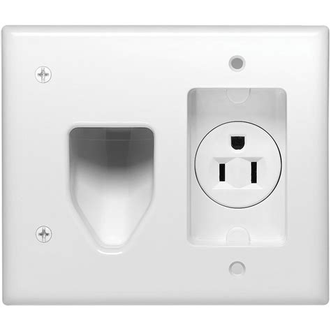 2 gang recessed wall plate